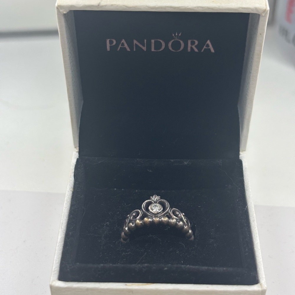 Silver Pandora Princess Ring